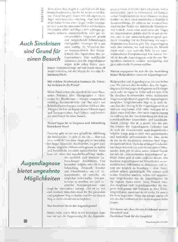 Vorschauseite 3: Hermann Biechele Fachbeirat der Naturheilpraxis