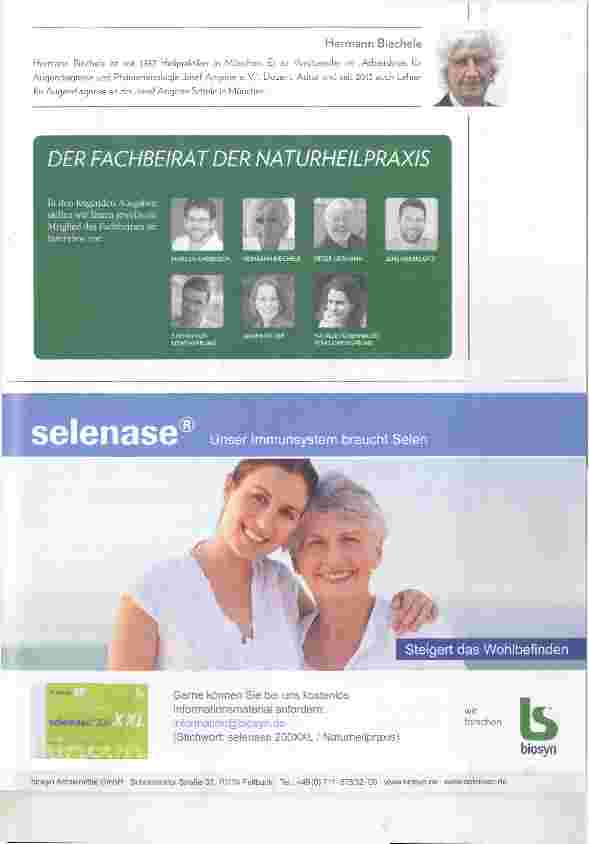 Vorschauseite 4: Hermann Biechele Fachbeirat der Naturheilpraxis