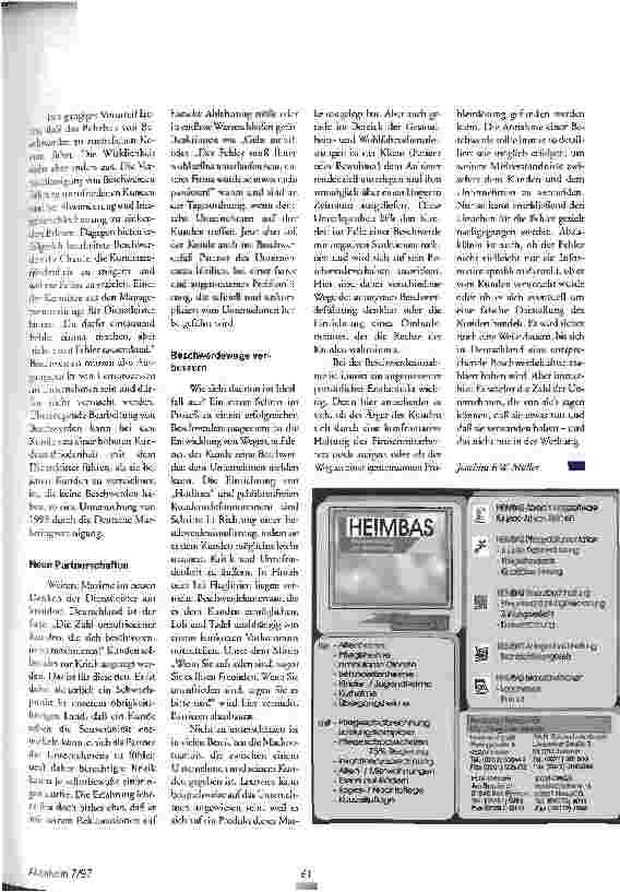 Vorschauseite 2: Neues Denken in Unternehmen Die Entdeckung des Beschwerdemanagements