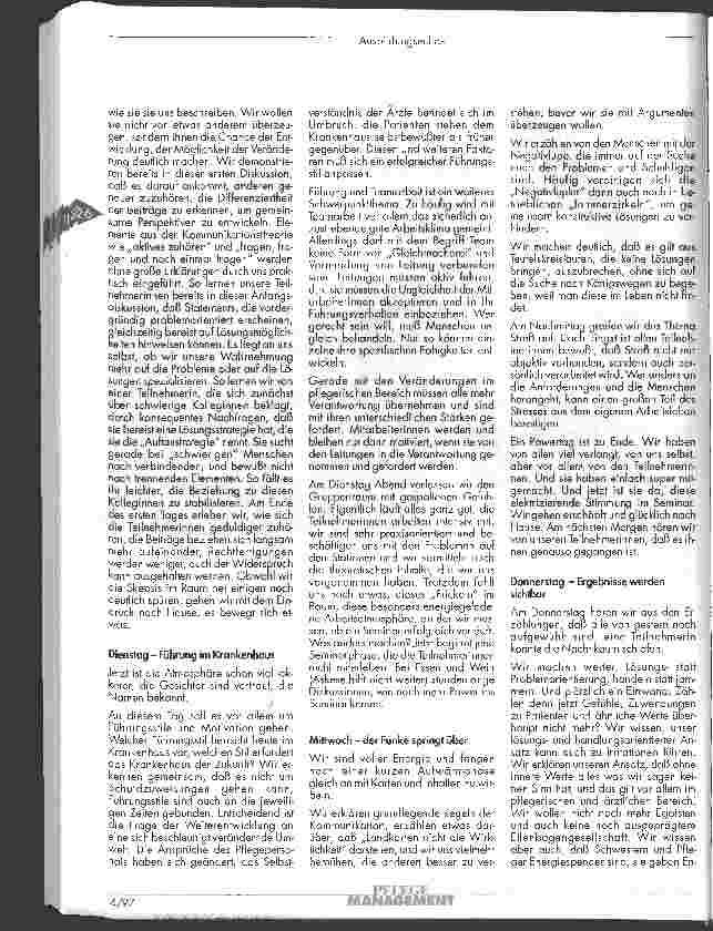 Vorschauseite 2: Ausbildungsechos Erfolgreicher führen im Krankenhaus und Innehalten - Kräfte sammeln und weitergehen