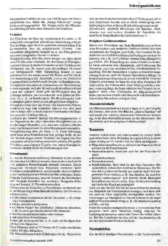 Vorschauseite 2: Krankheiten im Alter