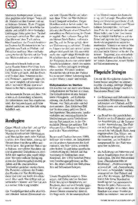 Vorschauseite 5: Nahrung und Erhährung Sterbender unter besonderer Berücksichtigung der Dehydration in der letzten Phase des Lebens