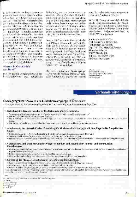 Vorschauseite 2: Krankenpflege studieren