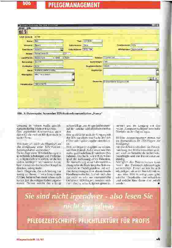 Vorschauseite 5: EDV erhöht die Wirtschafltichkeit und Flexibilität 2. Teil