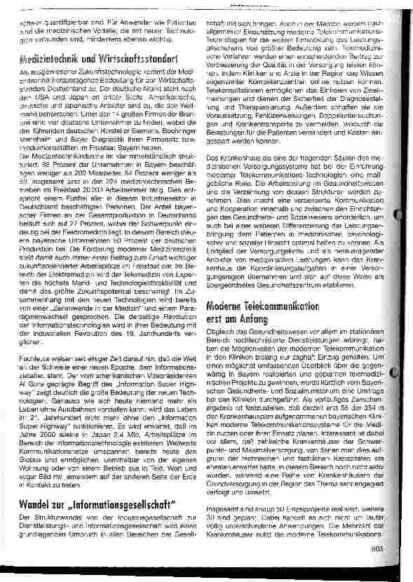 Vorschauseite 3: Rechnet sich das filmlose Krankenhaus Förderung und Umsetzung moderner Medizintechnik unter gesundheitspolitischen und ökonomischen Aspekten