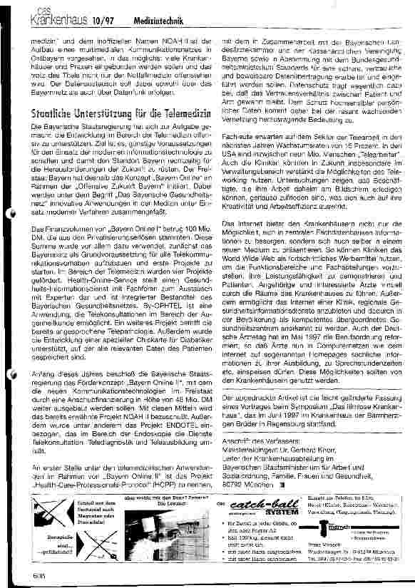 Vorschauseite 6: Rechnet sich das filmlose Krankenhaus Förderung und Umsetzung moderner Medizintechnik unter gesundheitspolitischen und ökonomischen Aspekten