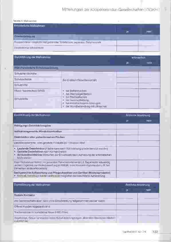 Vorschauseite 4: Risikoeinschätzungsbewertung bei Multi resistenten Erregern in der ambulanten und stationären Krankenund Altenpflege Rehabilitation