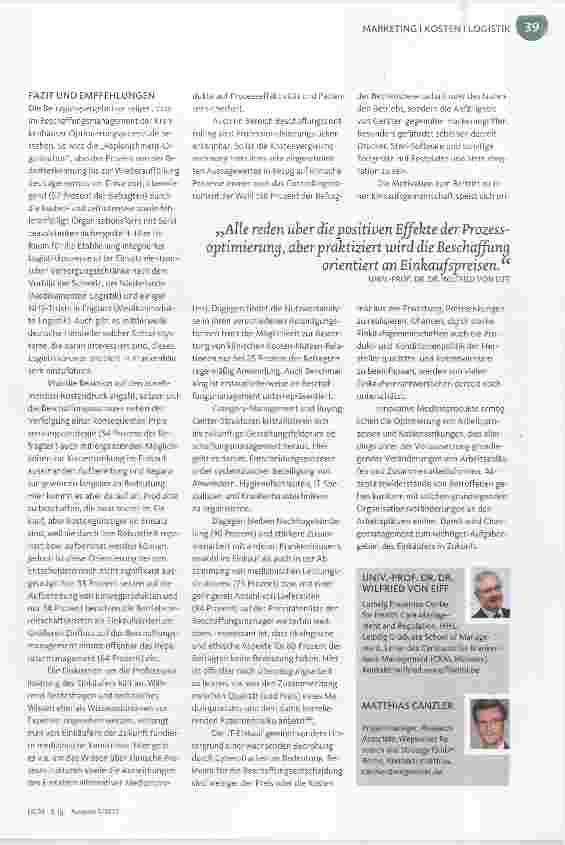 Vorschauseite 6: Schlägt die Ökonomie die Medizin?