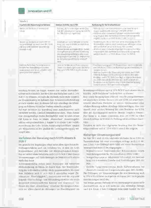 Vorschauseite 4: Nutzenbewertung von Methoden mit Medizinprodukten hoher Risikoklasse