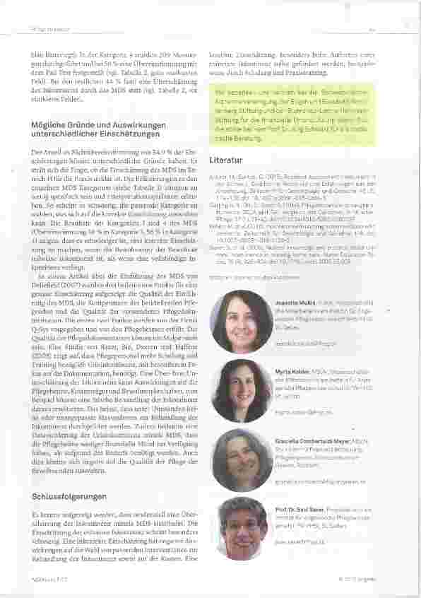 Vorschauseite 3: Wird die Urininkontinenz durch das MDS des RAI-NH korrekt abgebildet?