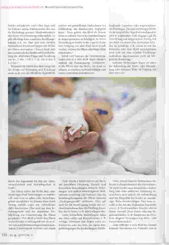 Vorschauseite 3: Die gesetzlichen Rechte von Eltern minderjähriger Kinder in der häuslichen Kinderkrankenpflege insbesondere bei Fixierung, Zwangsbehandlung und Reanimationsverweigerung