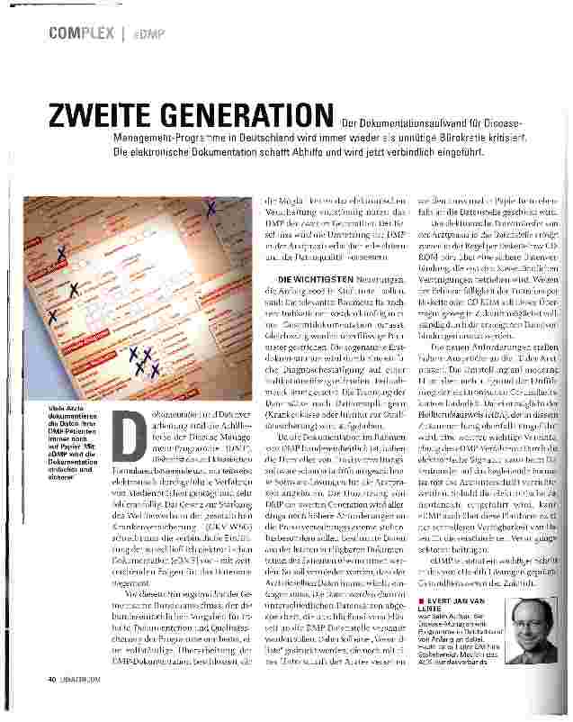 Vorschauseite 1: ZWEITE GENERATION