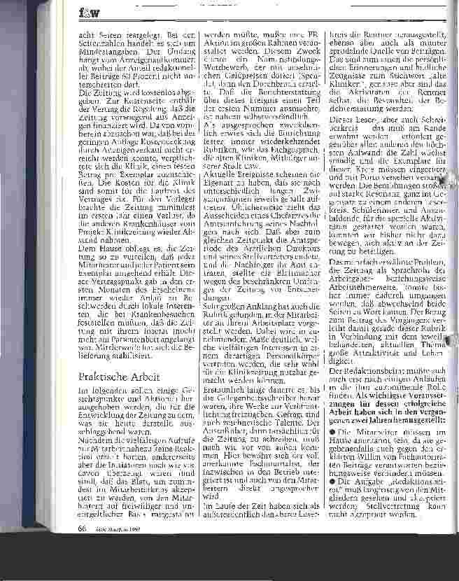 Vorschauseite 3: Klinikzeitung