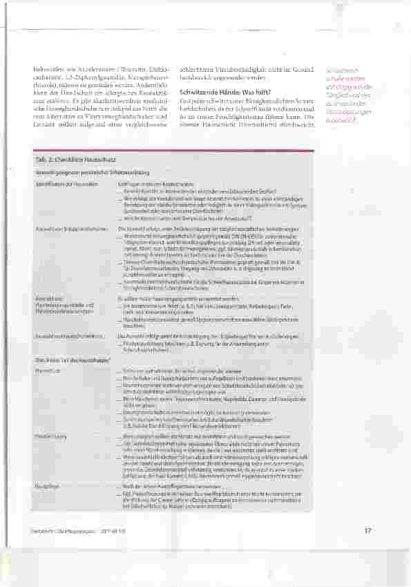 Vorschauseite 2: Berufskrankheit Handekzem