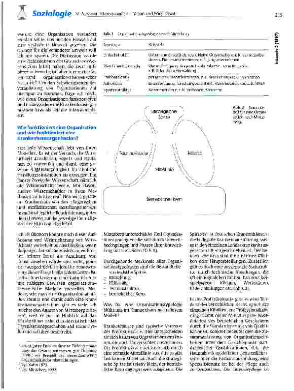 Vorschauseite 3: Intensivmedizin - Vision und Wirklichkeit oder: Von der Schwierigkeit, eine Organisation zu verändern