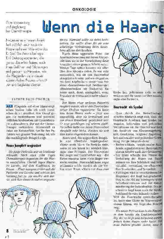 Vorschauseite 1: Wenn die Haare ausgehen..... Gute Vorbereitung und Begleitung bei Chemotherapie