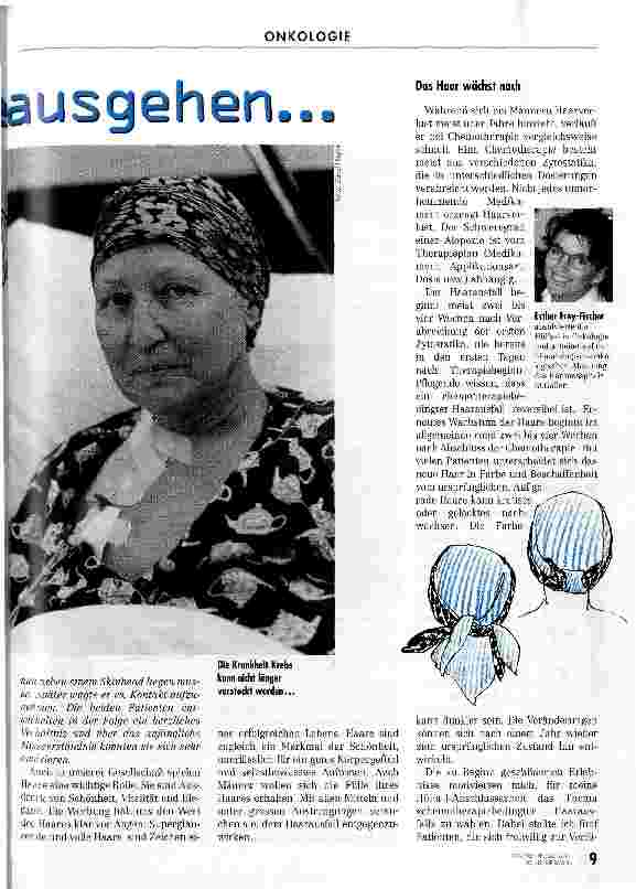 Vorschauseite 2: Wenn die Haare ausgehen..... Gute Vorbereitung und Begleitung bei Chemotherapie