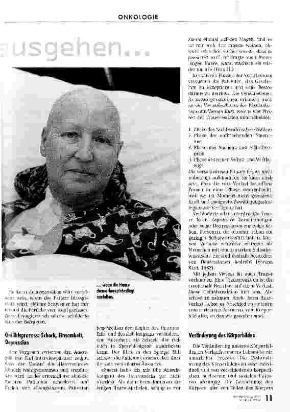 Vorschauseite 4: Wenn die Haare ausgehen..... Gute Vorbereitung und Begleitung bei Chemotherapie