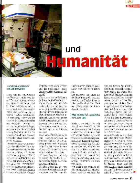 Vorschauseite 2: Zwischen Technik und Humanität