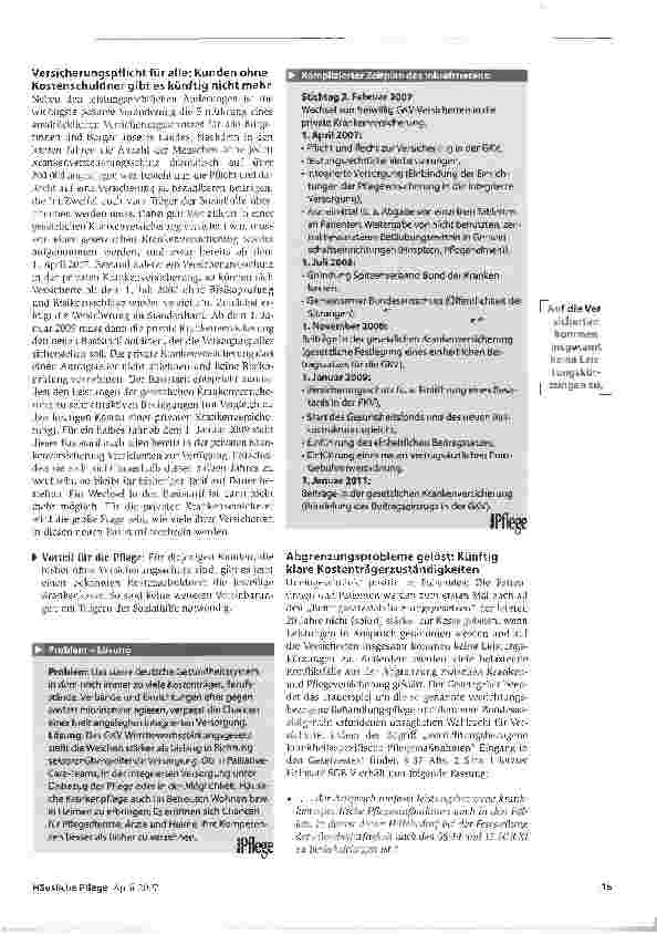 Vorschauseite 2: Kein großer Wurf, aber Vorteile für die Pflege