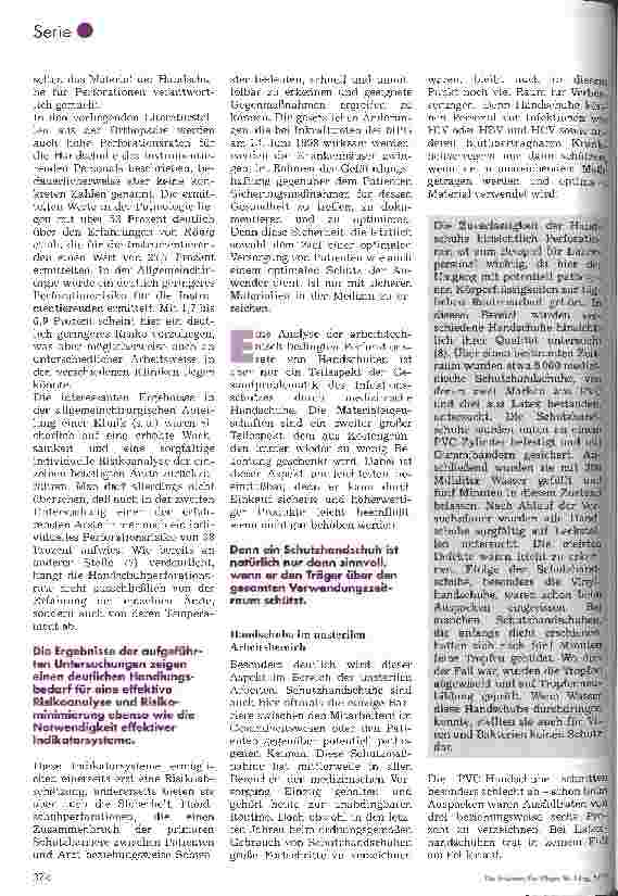 Vorschauseite 3: Schutzhandschuhe aus Latex 4. Folge: Infektionsschutz durch medizinische Schutzhandschuhe