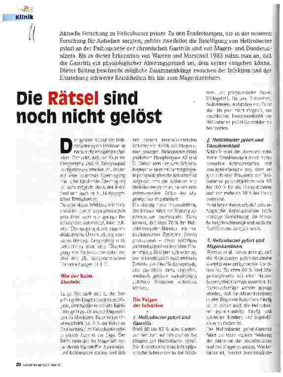 Vorschauseite 1: Die Rätsel sind noch nicht gelöst