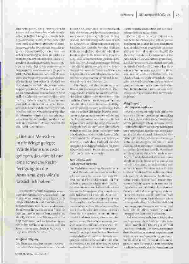 Vorschauseite 2: Das höchste Gut?