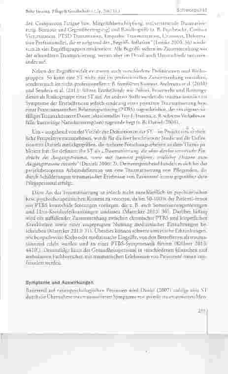 Vorschauseite 3: Das Trauma aus zweiter Hand: Sekundäre Traumatisierungen von psychiatrischPflegenden