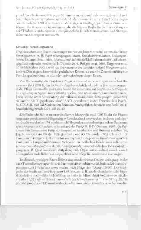 Vorschauseite 5: Das Trauma aus zweiter Hand: Sekundäre Traumatisierungen von psychiatrischPflegenden