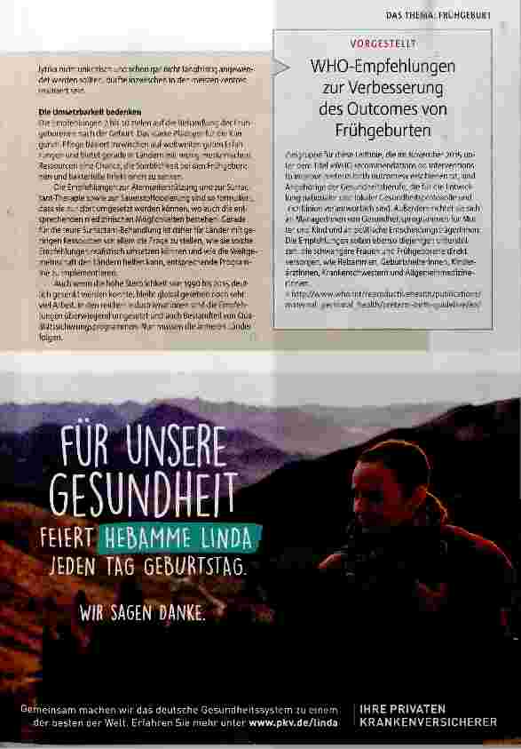 Vorschauseite 2: Starkes Plädoyer für die Känguruh-Pflege