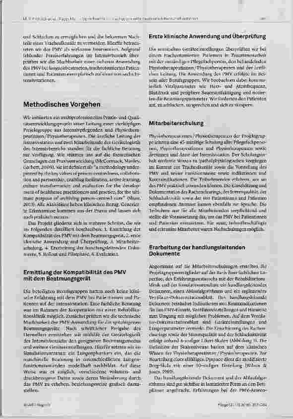 Vorschauseite 3: Sicheres Sprechen und Schlucken bei tracheotomierten, beatmeten Patientinnen und Patienten auf der Intensivstation