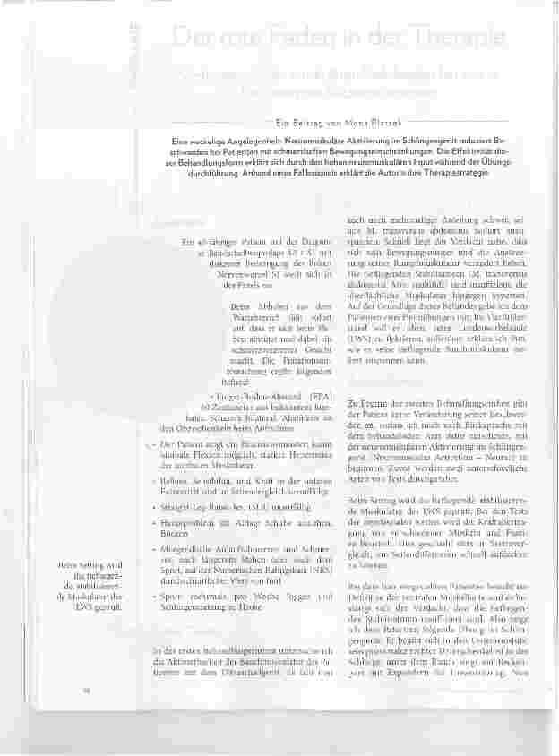 Vorschauseite 3: Der rote Faden in der Therapie