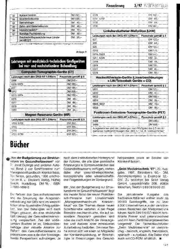 Vorschauseite 3: Gemeinsame Empfehlung über die Vergütung für vorund nachstationäre Behandlung