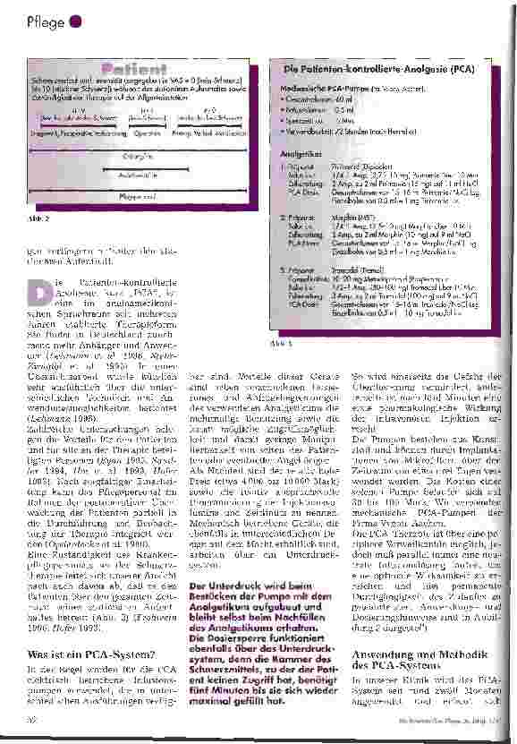 Vorschauseite 2: Schmerztherapie mit mechanischen PCA-Pumpen