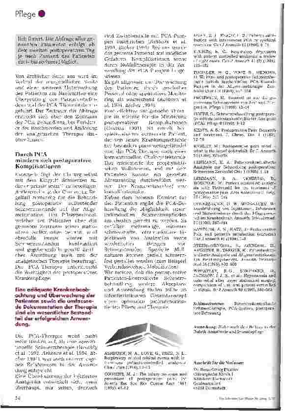 Vorschauseite 4: Schmerztherapie mit mechanischen PCA-Pumpen