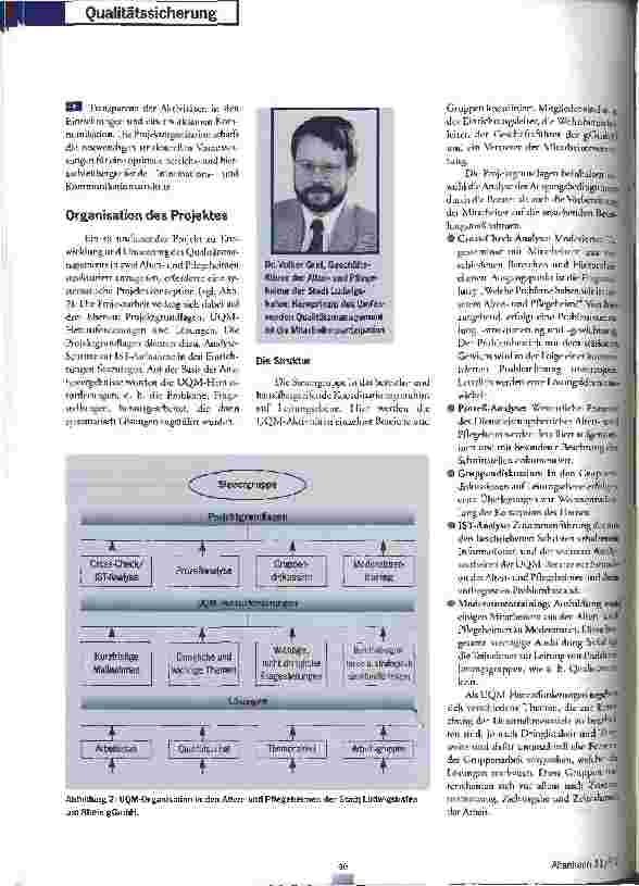 Vorschauseite 3: Für die Zukunft rüsten Qualitätsmanagement in kommunalen Heimen