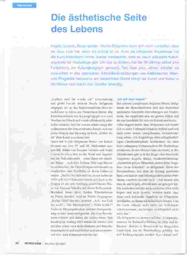 Vorschauseite 1: Die ästhetische Seite des Lebens