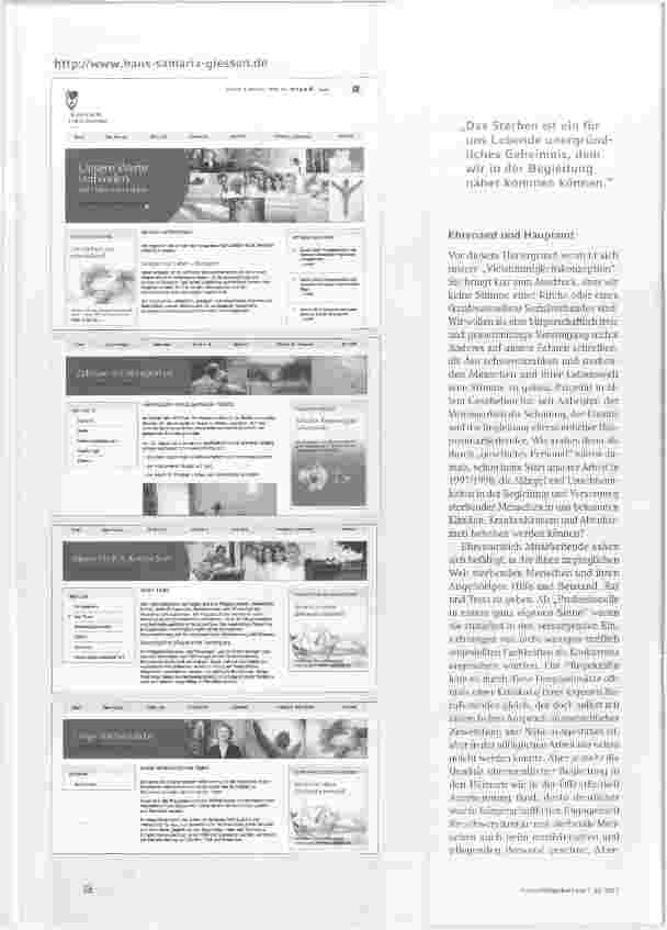 Vorschauseite 2: Weichen werden gestellt für eine „Gemeinschaft in der letzten Lebenszeit