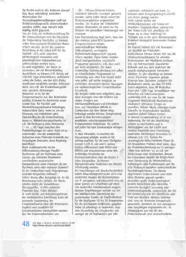 Vorschauseite 2: Surveillance-Optimierung durch strukturierte Surveillance-Berichte, Normierungen undregionale Vergleiche: ein Erfahrungsbericht aus Mecklenburg-Vorpommern