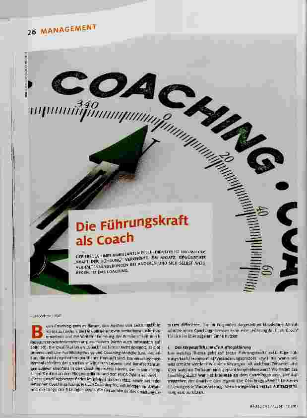 Vorschauseite 1: Die Führungskraft als Coach