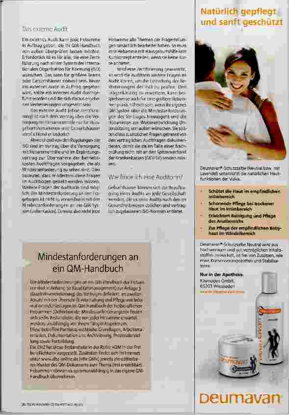 Vorschauseite 2: QM in der Freiberuflichkeit, Teil 34 Internes oder externes Audit wer braucht was?
