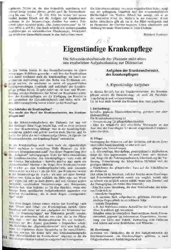 Vorschauseite 1: Eigenständige Krankenpflege