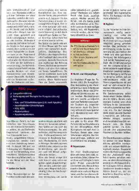 Vorschauseite 2: Sondenernährung zuhause: Die Pflege der PEG im ambulanten Alltag