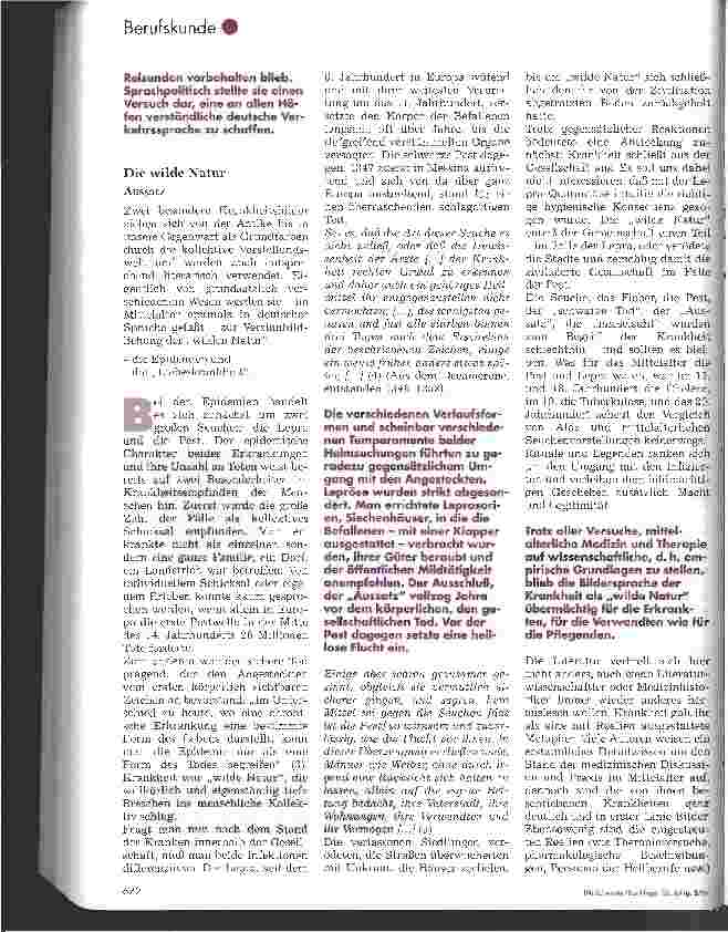 Vorschauseite 3: Der kranke Mensch in der deutschen Literatur 1. Folge: Die wilde Natur