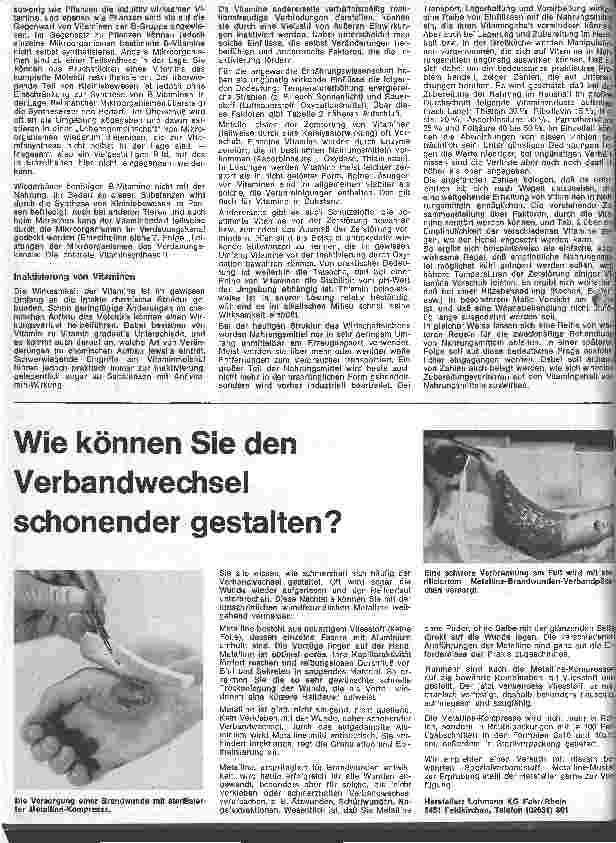 Vorschauseite 3: Grundzüge der Ernährung des gesunden Menschen 20. Folge: Die Vitamine