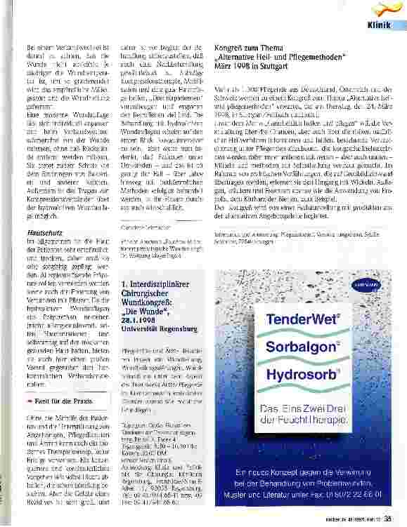 Vorschauseite 4: Vom Aberglauben zum High-Tech-Verband Neues in der Ulcus-cruris-venosum-Behandlung