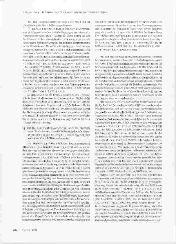 Vorschauseite 6: Befristung einer Arbeitszeiterhöhung in erheblichem Umfang