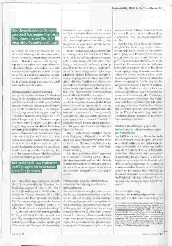 Vorschauseite 2: Rechtlich saubere Freiheitsbeschränkungen