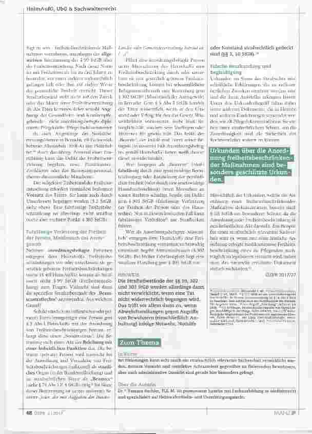 Vorschauseite 3: Rechtlich saubere Freiheitsbeschränkungen