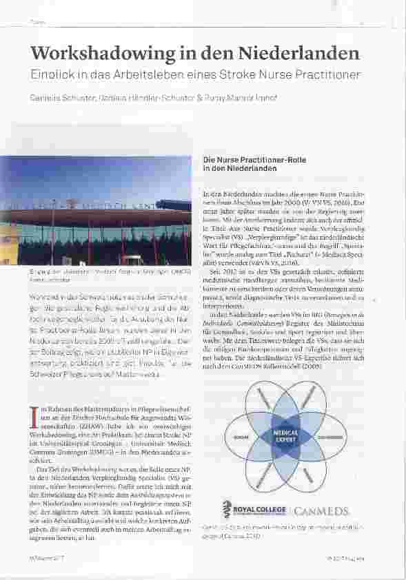 Vorschauseite 1: Workshadowing in den Niederlanden